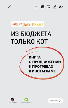 АСТ Оля Сабылинская "Из бюджета только кот. Книга о продвижении и прогревах в инстаграме" 375363 978-5-17-145005-2 