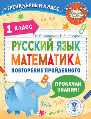 АСТ О. Б. Калинина, Е. Э. Кочурова "Русский язык. Математика. Повторение пройденного. 1 класс" 377631 978-5-17-148426-2 