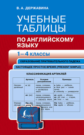 АСТ В. А. Державина "Учебные таблицы по английскому языку. 1-4 классы" 381217 978-5-17-154092-0 