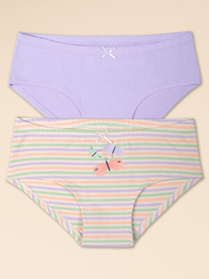 PELICAN Трусы 382849 GUHB3354/1(2) Лаванда/персиковый