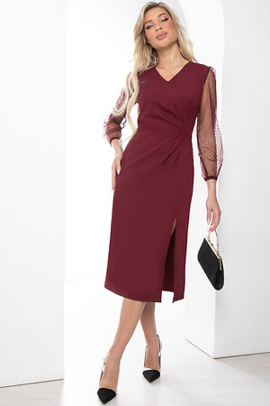 LT Collection Платье 393414 П8488 бордовый