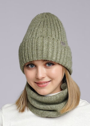 CLEVER Шарф 397679 433881ап меланж зелёный