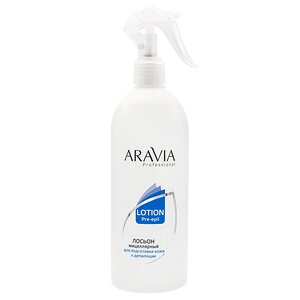 ARAVIA Professional Мицеллярный лосьон для подготовки кожи к депиляции, 500 мл/6, 398603 1037 