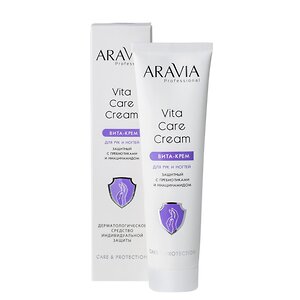 ARAVIA Professional Вита-крем для рук и ногтей защитный Vita Care Cream с пребиотиками и ниацинамидом, 100 мл/15, 398629 4060 