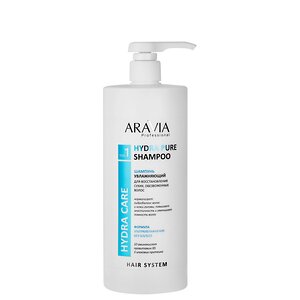 ARAVIA Professional Шампунь увлажняющий для восстановления сухих обезвоженных волос Hydra Pure Shampoo, 1000 мл 398684 В003 