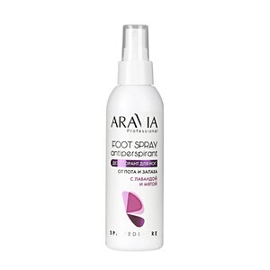 ARAVIA Professional Дезодорант для ног с лавандой и мятой FOOT SPRAY Antiperspirant, 150 мл 398759 4078 