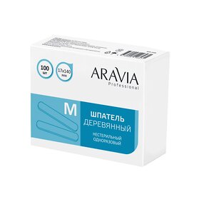 ARAVIA Professional Шпатель деревянный одноразовый размер М 100 шт./уп. 398860 1331 