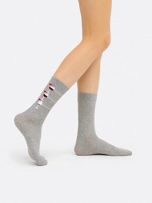 MARK FORMELLE Женские носки 404778 3008K-2185 серый меланж