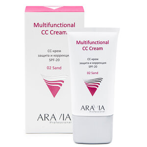 ARAVIA Professional СС-крем защитный SPF-20 Multifunctional CC Cream Sand 02, 50 мл/15, 406644 9207 