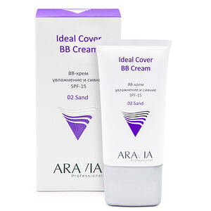 ARAVIA Professional BB-крем увлажняющий SPF-15 Ideal Cover BB-Cream Sand 02, 50 мл/15, 406646 9209 