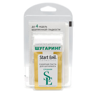 Start Epil Набор для шугаринга (сахарная паста в картридже "Средняя" 100 г + бумажные полоски для депиляции)/8, 406711 2033 