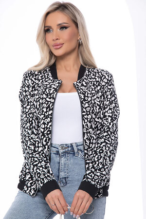 LT Collection Бомбер 406901 Б8850 черно-белый