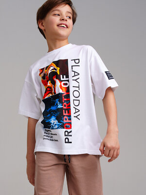 PLAYTODAY Фуфайка 413384 12411912 белый,разноцветный