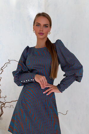 Open-style Платье 414645 4991 синий/оранжевый