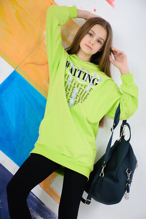 Натали Толстовка 431899 Толстовка Вилора детская салатовый