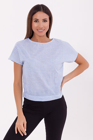 VISERDI Блузка 71331 10014-мгп 259545 Голубой