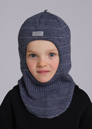 CLEVER Шапка 454093 433872ак флис джинсовый