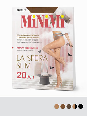 Minimi Колготки 468175 LA SFERA SLIM 20 (колготки в средний горошек) 