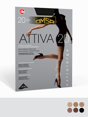 Omsa Колготки 466472 ATTIVA 20 XXL 