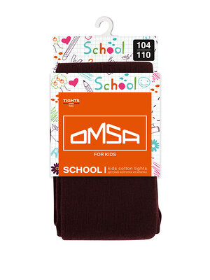 Omsa Колготки 476401 OMSA kids Collant   11С01-2 школа гладь Bordo (Бордовый)