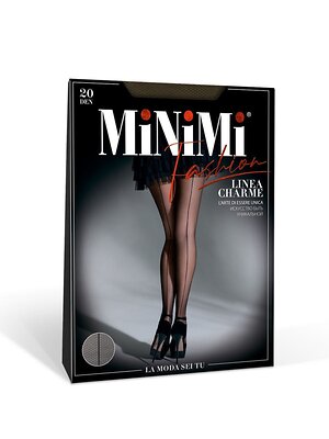 Minimi Колготки 497346 LINEA CHARME (шов по ноге на тюле) Daino (Бежевый)