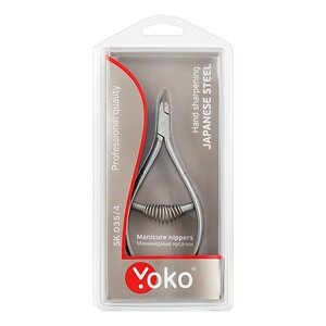 YOKO Кусачки маникюрные для кутикулы / Professional Quality SK 035/4, спиральная пружина, ручная заточка, 4 мм 518907 24668 