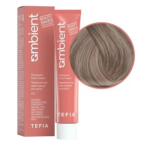 TEFIA  Ambient 9.1 Перманентная крем-краска для волос / Очень светлый блондин пепельный, 60 мл 520492 22139 
