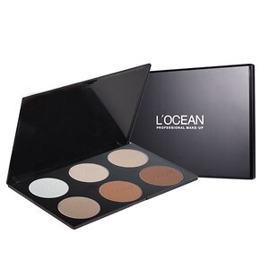 L‘OCEAN Профессиональная палетка пудры 6 оттенков / Hole Cake Powder, 10 г x 6 523509 22734 