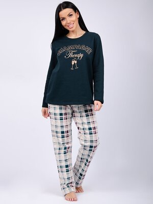 Malina Пижама 525799 3117 зелёный/бежевый