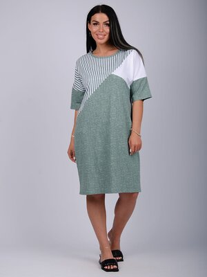 Malina Туника 525910 5980 зелёный/белый