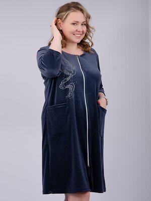 Malina Халат 526210 384с синий