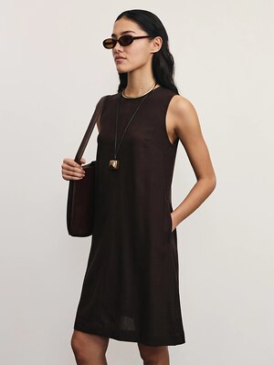 ZARINA Платье 529964 ZR2506012911 тёмно-коричневый