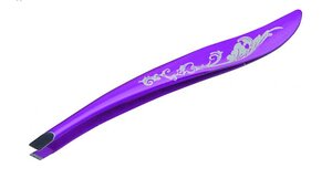 Dewal Beauty Пинцет для коррекции бровей скошенный TW-01, цветной 530663 12595 