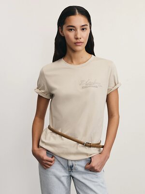 ZARINA Футболка 534956 ZR2504013419 темно-бежевый/песочный