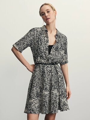 ZARINA Платье 534976 ZR2505012906 черный абстракция