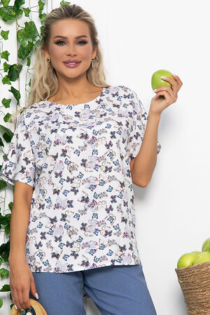 LT Collection Блуза 535346 Б13544-16М белый