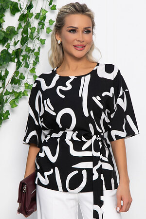 LT Collection Блуза 535361 Б13599-25М чёрный