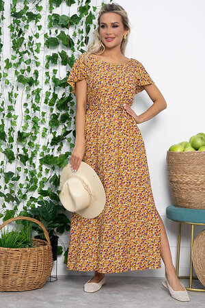 LT Collection Платье 536039 П13584-16М горчица