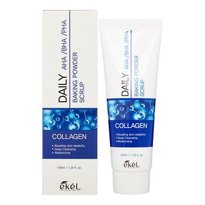 Ekel Содовый скраб для лица с кислотами и коллагеном / Daily AHA/BHA/PHA Baking Powder Scrup Collagen, 120 мл 536290 23914 