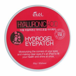 Ekel Гидрогелевые патчи для глаз с гиалуроновой кислотой / Hyaluronic Acid Hydrogel Eye Patch, 60 шт. 536292 15389 