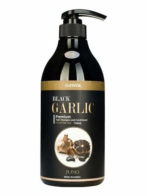 Juno Шампунь-кондиционер 2 в 1 против выпадения волос / Gawol Black Garlic Premium Hair Shampoo and Conditioner, 750 мл 536385 27860 