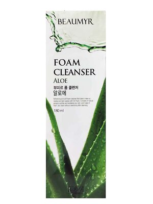 BEAUMYR Пенка для умывания с экстрактом алоэ / Aloe Foam Cleansing, 180 мл 536386 25446 