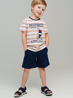 PLAYTODAY Комплект 536837 12512384 тёмно-синий,бежевый,белый