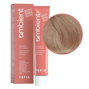TEFIA  Ambient 9.13 Перманентная крем-краска для волос / Очень светлый блондин пепельно-золотистый, 60 мл 537576 22156 
