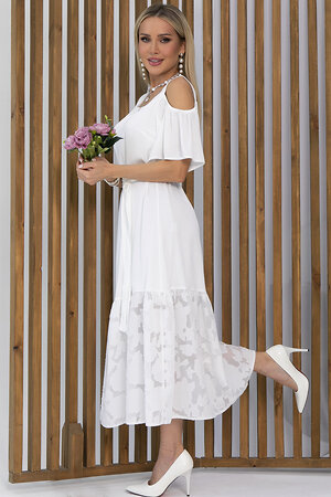LT Collection Платье 538055 П13350-7М белый