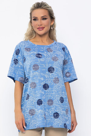 LT Collection Блуза 538071 Б13518-20М джинсовый