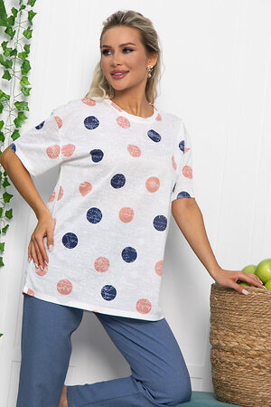 LT Collection Блуза 538072 Б13519-20М белый