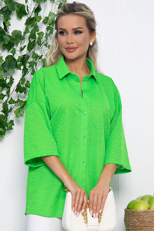 LT Collection Рубашка 538077 Б13555-13М зелёное яблоко