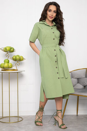 LT Collection Платье 538114 П13588-18М фисташковый