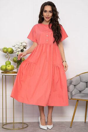 LT Collection Платье 538119 П13603-36М коралловый